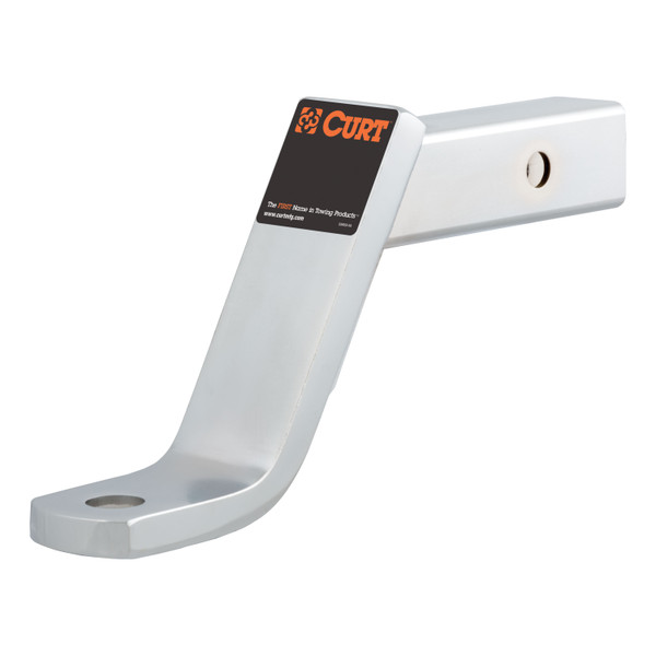 CURT Class 3 Ball Mount (2" Shank, 7,500 lbss., 6" Drop, 9-1/4" Long, Chrome) Trailer Hitch Ball Mount - CURT