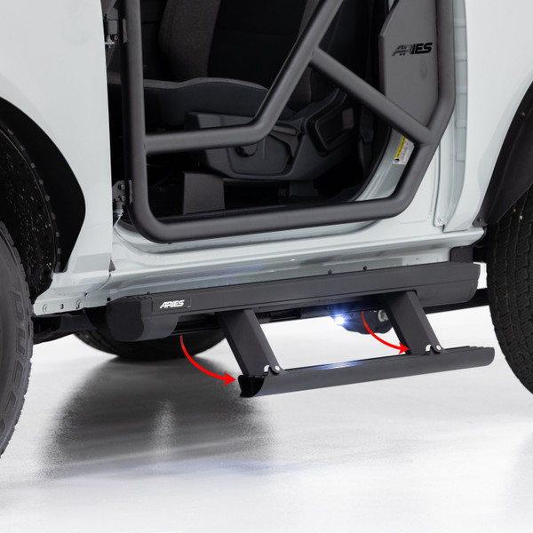 ARIES ActionTrac 48.75" Powered Running Boards, Select Ford Bronco 2-Door Running Board - ARIES