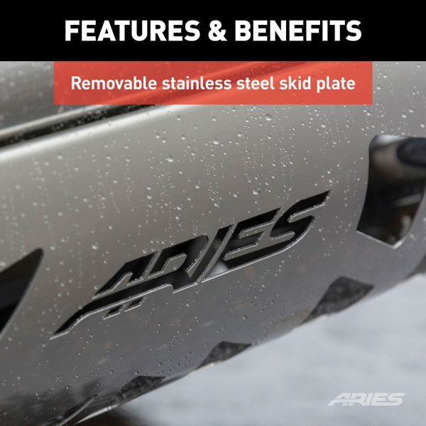ARIES 3" Black Steel Bull Bar, Select Avalanche, Silverado, Suburban, Sierra, Yukon XL Brush Guard