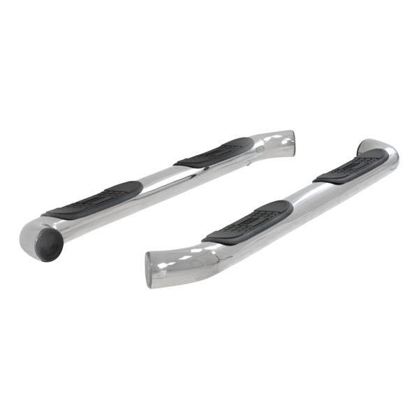 ARIES 3" Round Polished Stainless Side Bars, Select Dodge Nitro Step Nerf Bar Kit - ARIES