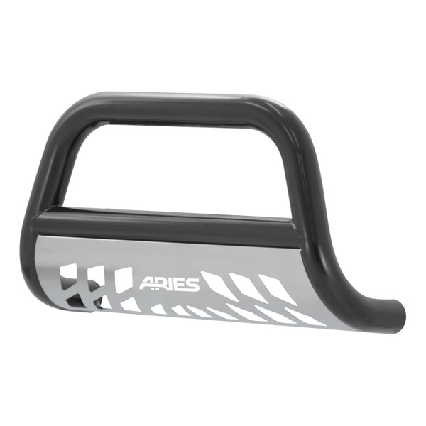 ARIES 3" Black Steel Bull Bar, Select Chevrolet Silverado, GMC Sierra 1500 Brush Guard - ARIES