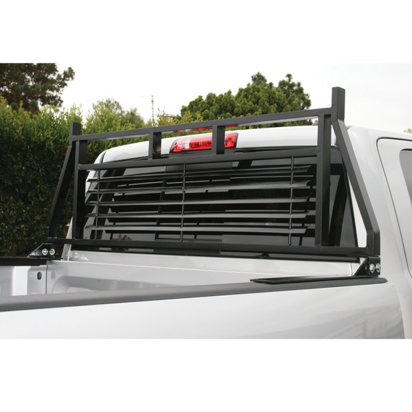 ARIES Classic Black Steel Headache Rack, Select Chevrolet, Ford, Dodge, GMC, Ram Truck Cab Protector / Headache Rack