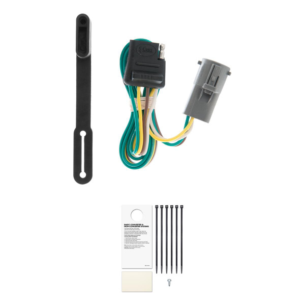 CURT Custom 4-Flat, Select Ford, Mercury, Mazda Vehicles, OEM Tow Package Required Trailer Connector Kit - CURT