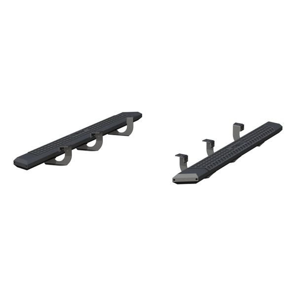 ARIES AdvantEDGE 5-1/2" x 75" Black Aluminum Side Bars, Select Ford Explorer Step Nerf Bar Kit