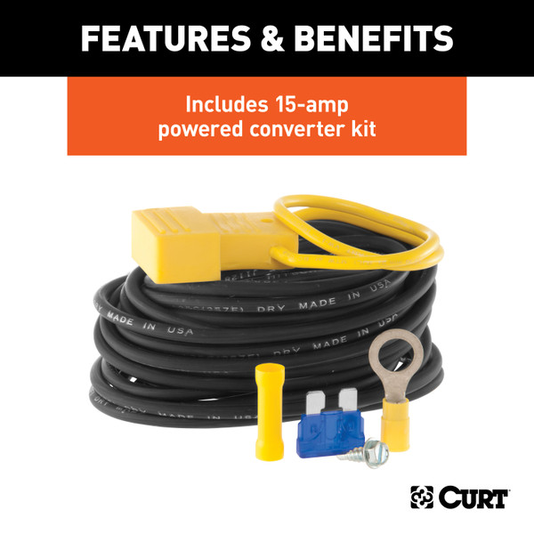 CURT Universal Multi-Function Taillight Converter Kit Trailer Wire Converter