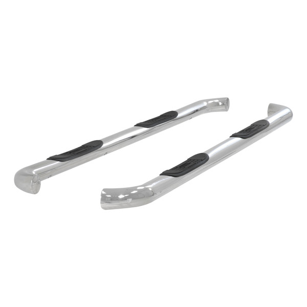 ARIES 3" Round Polished Stainless Side Bars, Select Toyota Tundra Step Nerf Bar Kit - ARIES