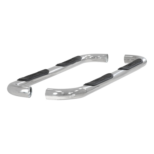 ARIES 3" Round Polished Stainless Side Bars, Select Ford F-150 Step Nerf Bar Kit - ARIES