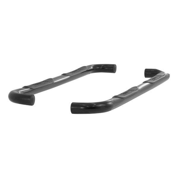 ARIES 3" Round Black Steel Side Bars, Select Hummer H3 Step Nerf Bar Kit