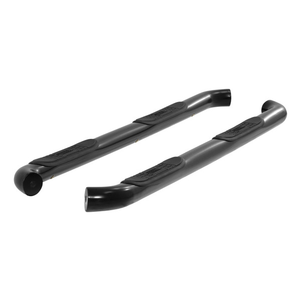 ARIES 3" Round Black Steel Side Bars, Select Silverado, Sierra 1500, 2500, 3500 HD Step Nerf Bar Kit - ARIES
