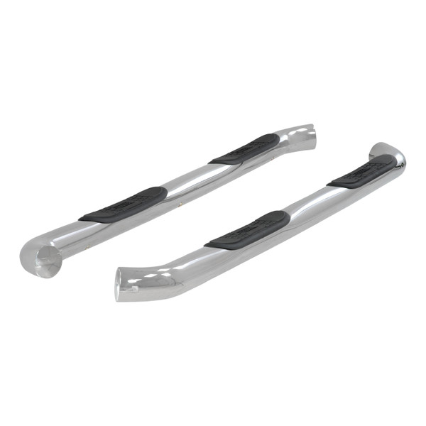 ARIES 3" Round Polished Stainless Side Bars, Select Silverado, Sierra 1500, 2500, 3500 Step Nerf Bar Kit - ARIES