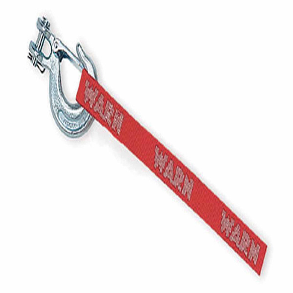 Warn 39557 Winch Hook 5/16 in. Safety Hook with Pull Strap - WARN