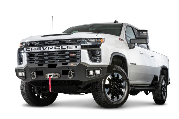 Warn 105969 Ascent Winch Bumper Black Steel Silverado HD - WARN