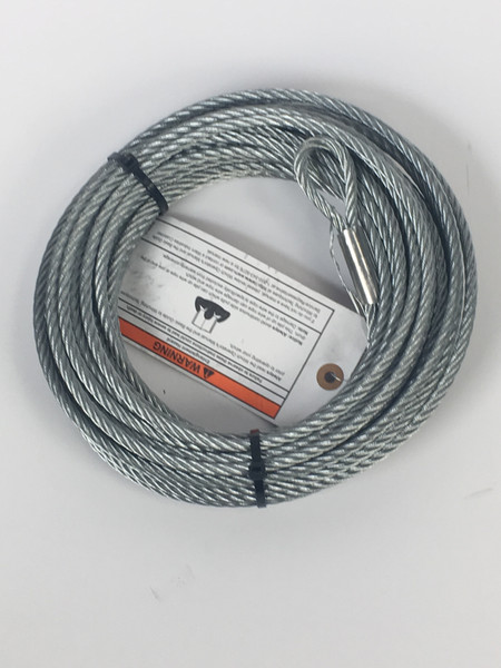 Warn 100973 Winch Cable 1/4 x 50 Galvanized Wire Rope - WARN