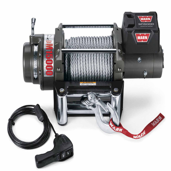 Warn 47801 Heavyweight Series Winch 15000lb 12V 90ft Roller - WARN