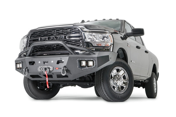 Warn 107003 Ascent HD Winch Bumper Ram 2500/3500 Black Steel