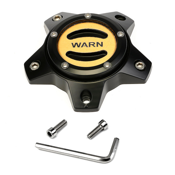 Warn 106681 Wheel Center Cap Black/Gold 5 Lug Replacement