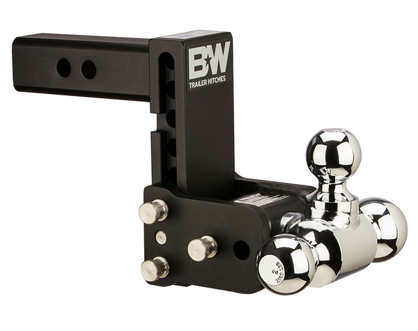 B&W 10K 5" Drop 5.5" Rise ( 1-7/8" , 2-5/16" Balls) Adjustable Ball Mount Hitch For 2" Recievers  TS10048B - B&W Trailer Hitches