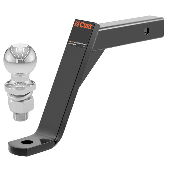 CURT Class 3 Ball Mount, Imported (2" Shank, 5,000 lbss., 10" Drop, 13" Long w/ 2" Ball