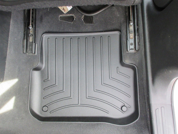 WeatherTech FloorLinerTM DigitalFit; Black; Rear; 2 Pieces 442193