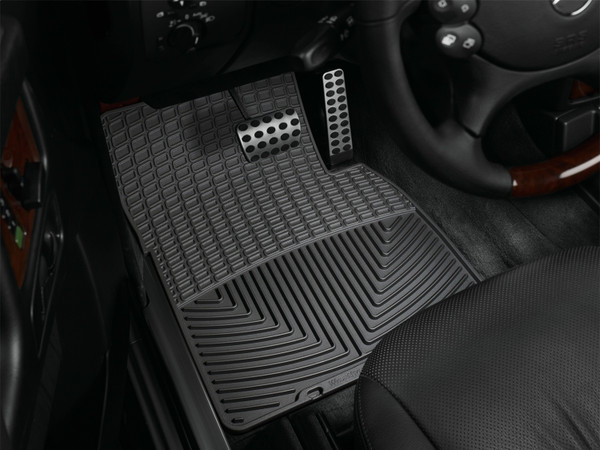 WeatherTech All Weather Floor Mats; Black; Front W124