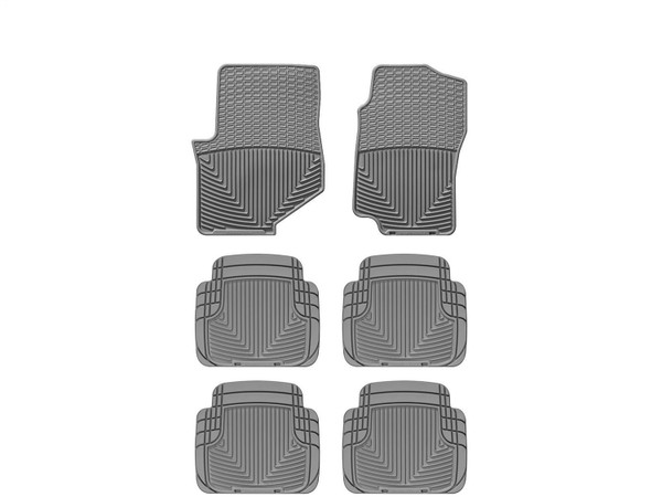 WeatherTech All Weather Floor Mats; Gray; Front Rear and Third Row W32GRW50GRW50GR - Weathertech