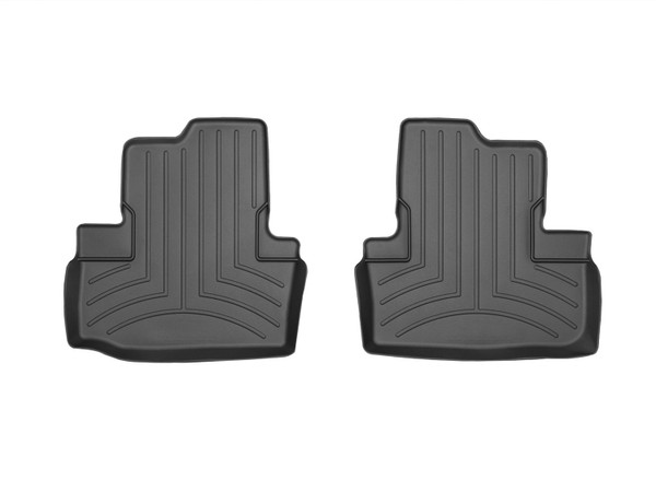 WeatherTech FloorLinerTM DigitalFit; Black; Rear; 2 Pieces 444972