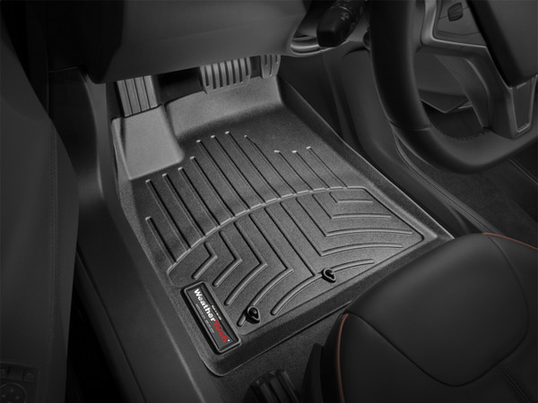 WeatherTech FloorLinerTM DigitalFit; Black; Front 444581