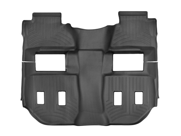 WeatherTech FloorLinerTM DigitalFit; Black; Rear and Third Row; 1 Piece 447672