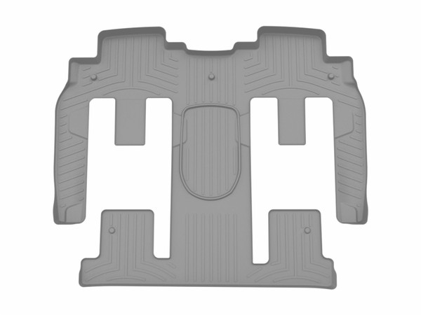 WeatherTech FloorLinerTM DigitalFit; Gray; Rear and Third Row; 1 Piece 461114 - Weathertech