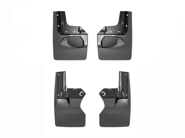 WeatherTech MudFlap No-Drill DigitalFit MudFlap Kit; Black 110100-120112 - Weathertech