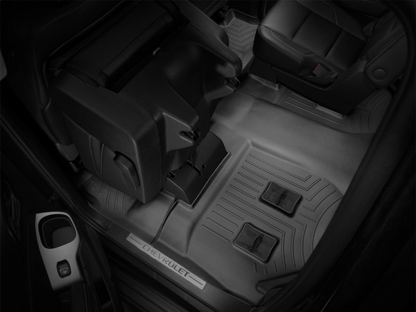 WeatherTech FloorLinerTM DigitalFit; Black; Rear and Third Row; 1 Piece 446073 - Weathertech