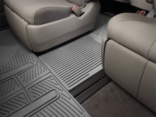 WeatherTech All Weather Floor Mats; Gray; Rear; Center Aisle W247GR