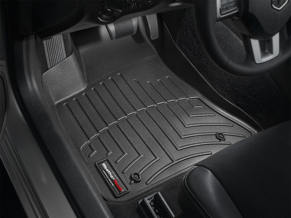 WeatherTech FloorLinerTM DigitalFit; Black; Front 443791
