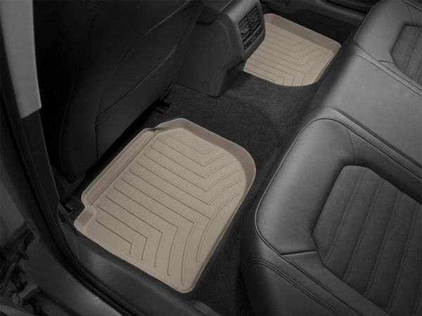WeatherTech FloorLinerTM DigitalFit; Tan; Rear; 2 Piece 453842