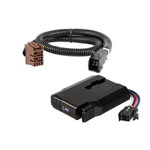 1999-2002 Chevrolet Silverado 1500 CURT Venturer NEXT Time-Delay Trailer Brake Controller Plug & Play Bundle - Low Profile, Adjustable, 1-3 Axles 51116 - CURT