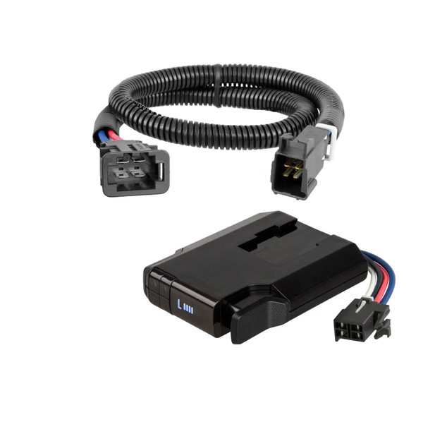 2019-2025 Audi Q8 With factory 7-wayCURT Venturer NEXT Time-Delay Trailer Brake Controller Plug & Play Bundle - Low Profile, Adjustable, 1-3 Axles 51116 - CURT
