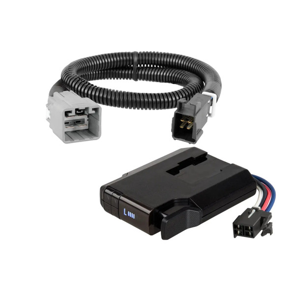 2014-2023 Jeep Cherokee CURT Venturer NEXT Time-Delay Trailer Brake Controller Plug & Play Bundle - Low Profile, Adjustable, 1-3 Axles 51116 - CURT