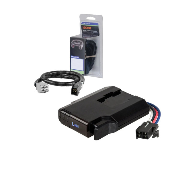 2022-2025 Jeep Grand Wagoneer CURT Venturer NEXT Time-Delay Trailer Brake Controller Plug & Play Bundle - Low Profile, Adjustable, 1-3 Axles 51116 - CURT
