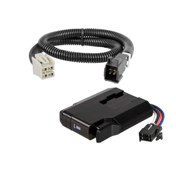 2015-2020 Chevrolet Suburban CURT Venturer NEXT Time-Delay Trailer Brake Controller Plug & Play Bundle - Low Profile, Adjustable, 1-3 Axles 51116 - CURT