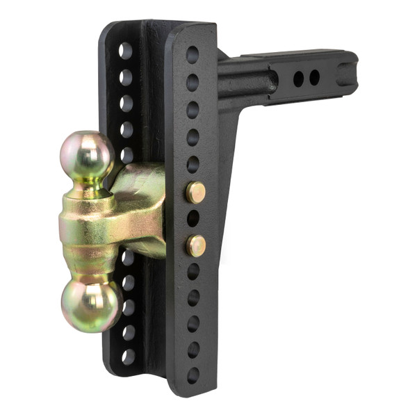 CURT 2-Inch Receiver, 10-1/8-Inch Drop, 14,000 lbs Adjustable Trailer Hitch Ball Mount with Anti-Rattle Hitch Clamp for 2" Receiver