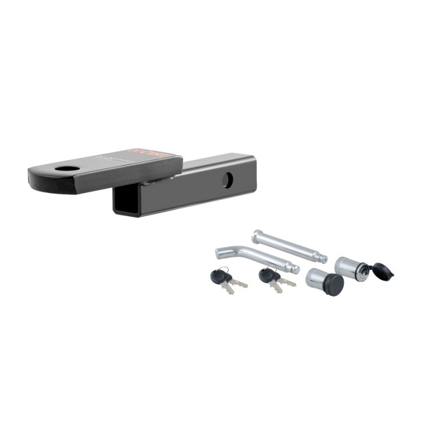 CURT 5/8" Diameter Trailer Hitch Lock with Class 1 Ball Mount (1-1/4" Shank, 2,000 lbs, 1-1/4" Drop, 6-3/4" Long) - CURT