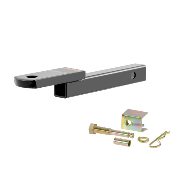 CURT Class 1 Ball Mount (1-1/4" Shank, 2,000 lbs, 1-1/4" Drop, 9-3/4" Long) Trailer Hitch Ball Mount with Anti-Rattle Hitch Pin and Shim - CURT