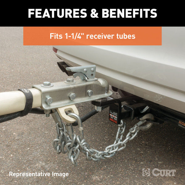 CURT Class 1 Ball Mount (1-1/4" Shank, 2,000 lbs, 3-1/4" Drop, 7-1/4" Long) Trailer Hitch Ball Mount with Switch Ball Trailer Ball (1-7/8", 2", 2-5/16" Balls) & Anti-Rattle Hitch Pin and Shim (Fits 1-1/4" Receiver)