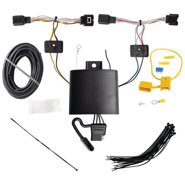 2021-2024 Acura TLX Draw-Tite Class 1 Trailer Hitch, 1-1/4 Inch Square Receiver Bundle w/ Plug-n-Play T-One Wiring Harness