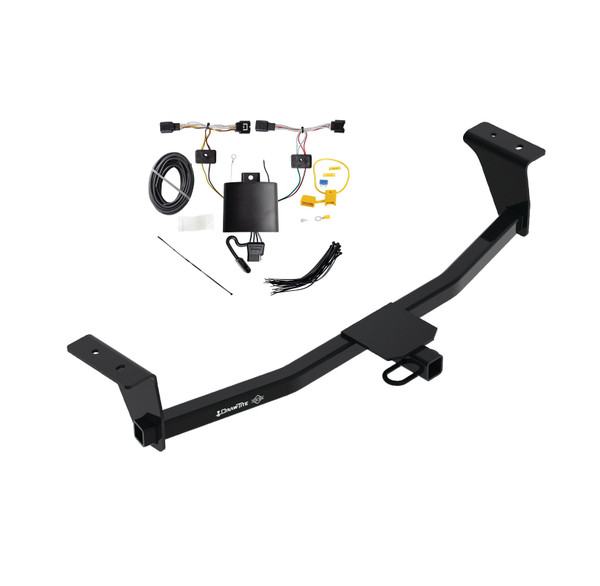 2021-2024 Acura TLX Draw-Tite Class 1 Trailer Hitch, 1-1/4 Inch Square Receiver Bundle w/ Plug-n-Play T-One Wiring Harness - Draw-tite