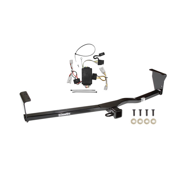 2010-2012 Hyundai Santa Fe Draw-tite Class 3 Trailer Hitch, 2 Inch Square Receiver Bundle w/ Plug-n-Play T-One Wiring Harness - Draw-tite