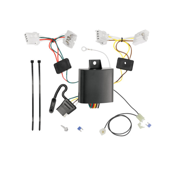 2009-2014 Nissan Murano Except w/Aero Kit & CrossCabriolet Draw-tite Class 3 Trailer Hitch, 2 Inch Square Receiver Bundle w/ Plug-n-Play T-One Wiring Harness