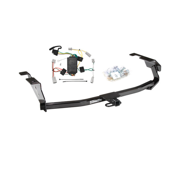 2009-2013 Honda Fit Draw-tite Class 1 Trailer Hitch, 1-1/4 Inch Square Receiver Bundle w/ Plug-n-Play T-One Wiring Harness - Draw-tite