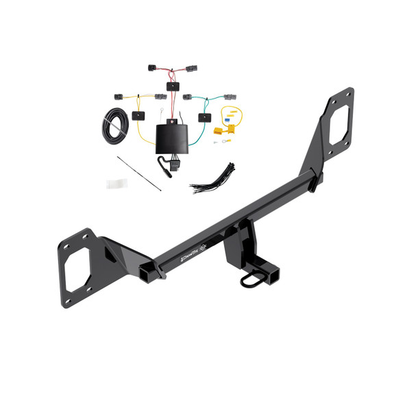 2022-2024 Honda Civic Coupe, Except Models w/Center ExhaustDraw-Tite Class 1 Trailer Hitch, 1-1/4 Inch Square Receiver Bundle w/ Plug-n-Play T-One Wiring Harness - Draw-tite