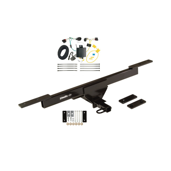 2017-2019 Volkswagen Passat Draw-tite Class 1 Trailer Hitch, 1-1/4 Inch Square Receiver Bundle w/ Plug-n-Play T-One Wiring Harness - Draw-tite